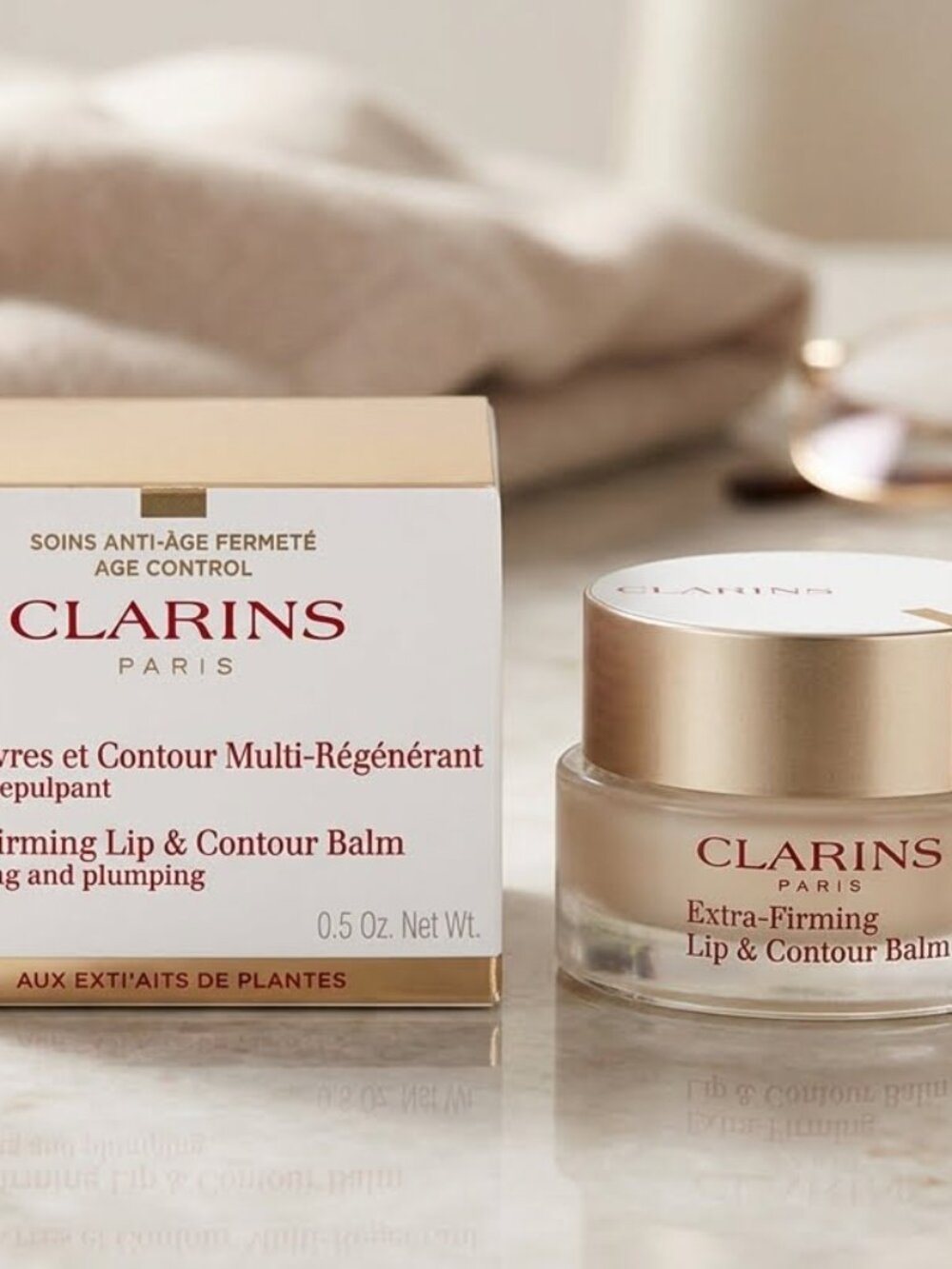Clarins Extra-Firming Lip and Contour Balm Smoothing Plumping .5 oz Sealed NIB